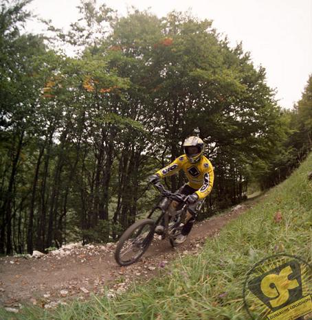 Sébastien en appui sur le Col De Rousset.