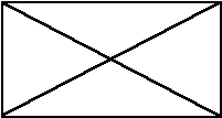 Les diagnonales du rectangle.